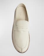 Image 4 of 6: THE ROW Cary Leather Penny Loafers