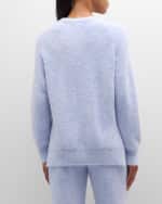 Image 4 of 6: PJ Salvage Crewneck Feather Knit Sweater