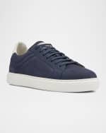 Image 5 of 6: Brunello Cucinelli Men's Nubuck Calfskin Low-Top Sneakers