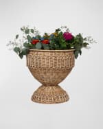 Image 2 of 2: Juliska Provence Rattan Urn, 15"
