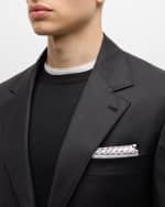 Image 3 of 5: Brunello Cucinelli Men's Tasmanian Solid Virgin Wool Suit