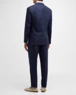 Image 5 of 6: Brunello Cucinelli Men's Exclusive Linen-Wool Suit