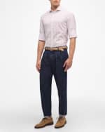 Image 2 of 6: Brunello Cucinelli Men's Double-Pleat Denim Pants