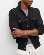 Image 4 of 6: Brunello Cucinelli Men's Cotton Knit Cardigan Sweater