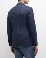 Image 5 of 6: Brunello Cucinelli Men's Twill Two-Button Sport Coat