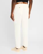 Image 5 of 6: Brunello Cucinelli Men's Dyed Flat-Front Pants