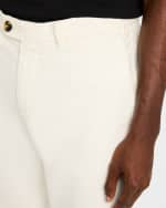 Image 4 of 6: Brunello Cucinelli Men's Dyed Flat-Front Pants