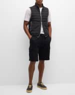 Image 5 of 6: Brunello Cucinelli Men's Cotton-Blend Travel Cargo Shorts