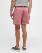 Image 3 of 6: Brunello Cucinelli Men's Dyed Denim Bermuda Shorts