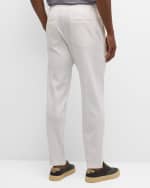 Image 3 of 6: Brunello Cucinelli Men's Cotton-Stretch Travel Sweatpants