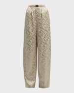 Image 2 of 6: Balenciaga Large Allover Logo Pyjama Pants