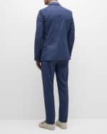 Image 5 of 6: Paul Smith Men's Soho Fit Micro-Houndstooth Suit