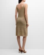 Image 3 of 6: Eleventy Crochet-Knit Mini Dress