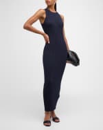 Image 2 of 6: Eleventy Ribbed Sleeveless Bodycon Midi Dress