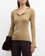 Image 2 of 6: Kobi Halperin Luna Ribbed Wool Sweater