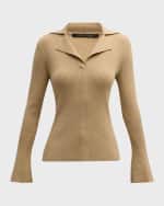 Image 1 of 6: Kobi Halperin Luna Ribbed Wool Sweater