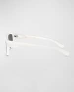 Image 2 of 4: Dolce&Gabbana Men's Acetate Rectangle Sunglasses