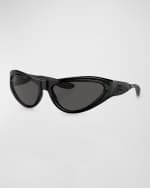 Image 1 of 4: Dolce&Gabbana Men's Plastic Wrap Sunglasses