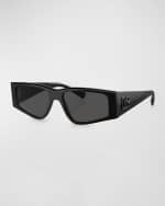 Image 1 of 4: Dolce&Gabbana Men's Acetate Rectangle Sunglasses