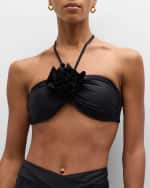 Image 4 of 9: Ramy Brook Ellen Flower Bikini Top