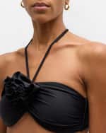 Image 5 of 9: Ramy Brook Ellen Flower Bikini Top