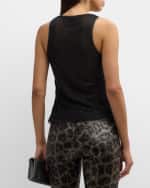 Image 5 of 6: Le Superbe Net Worth Sheer Tank Top