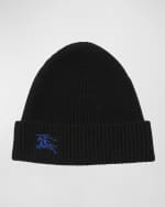 Image 1 of 2: Burberry Men's Cashmere Knit EKD Beanie Hat