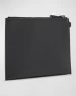 Image 4 of 6: Brunello Cucinelli Monili Zip Leather Pouch Wristlet