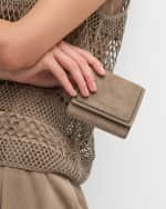 Image 2 of 5: Brunello Cucinelli Monili Trifold Leather Wallet