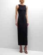 Image 2 of 6: Emporio Armani Sleeveless Open-Back Jersey Maxi Dress