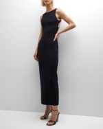 Image 5 of 6: Emporio Armani Sleeveless Open-Back Jersey Maxi Dress