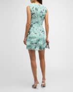 Image 3 of 6: HELSI Miranda Sequin Floral Applique Mini Dress