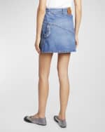 Image 4 of 6: JW Anderson Twisted Denim Mini Skirt