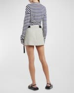 Image 4 of 6: Plan C Riga Marinaio Striped Jersey Long-Sleeve Shirt