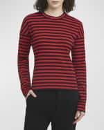 Image 3 of 6: Plan C Riga Marinaio Striped Jersey Long-Sleeve Shirt