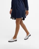 Image 2 of 6: Manolo Blahnik Tirandanu Leather Classic Loafers