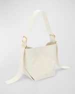Image 2 of 4: Jil Sander Small Folded Leather Tote Bag