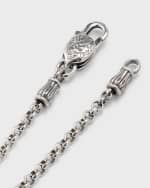 Image 3 of 4: Konstantino Men's Sterling Silver Rolo Chain Necklace