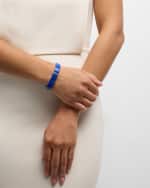 Image 5 of 5: Sydney Evan 14k Yellow Gold Diamond Spacer and Lapis Bead Bracelet