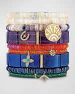 Image 2 of 2: Sydney Evan Beaded Opal Bracelet with Starbust Horseshoe Charm