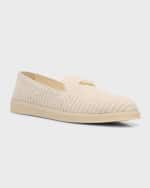 Image 5 of 6: Prada Saint Tropez Cotton Slip-On Sneakers