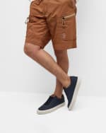 Image 2 of 6: Moncler Men's Monclub Nubuck Low-Top Sneakers