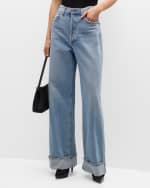 Image 2 of 6: AGOLDE Dame High Rise Wide-Leg Jeans