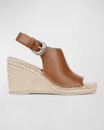 Image 1 of 4: Vince Gabriela Leather Wedge Slingback Espadrilles