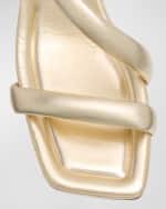 Image 4 of 6: Vince Coline Slingback Padded Leather Sandals