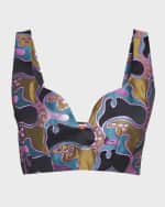 Image 2 of 7: La DoubleJ Baia Jacquard Crop Top