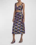 Image 5 of 7: La DoubleJ Baia Jacquard Crop Top
