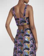 Image 4 of 7: La DoubleJ Baia Jacquard Crop Top