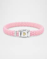 Image 3 of 5: LAGOS Sterling Silver Pink Caviar 9mm Rope Bracelet