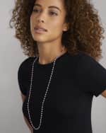 Image 2 of 5: LAGOS Sterling Silver Caviar Icon Pink Ceramic 4mm Chain Necklace, 34"L